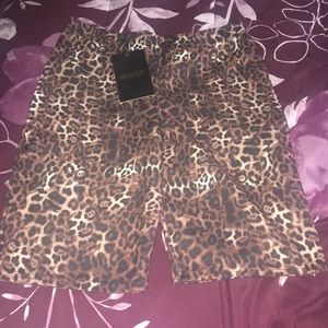 Leopard Print Cycling Shorts
